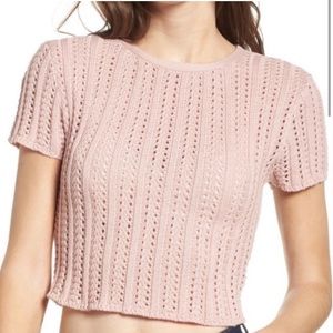 Cable knit Short sleeve